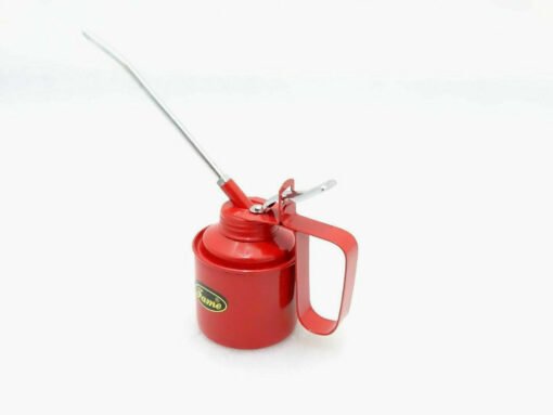 HIGH PRESS METAL OIL CAN WITH SQUIRT SPOUT NOZZLE PUMP