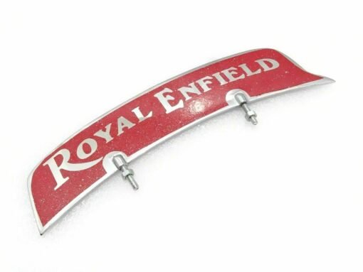 ROYAL ENFIELD FRONT MUDGUARD NUMBER PLATE BRASS CHROME NEW BRAND