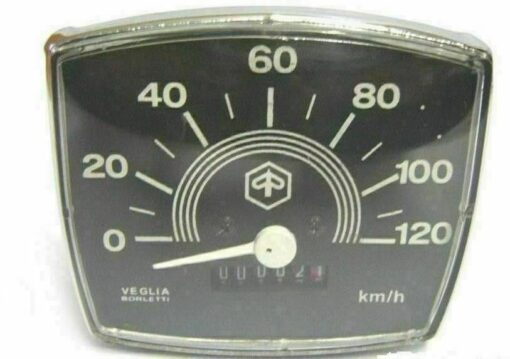 SPEEDOMETER 120 KMPH BLACK VESPA V50 SPECIAL NEW BRAND