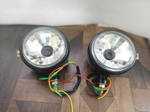 New Ford 2000 3000 4000 5000 7000 tractor headlights set / pair Black