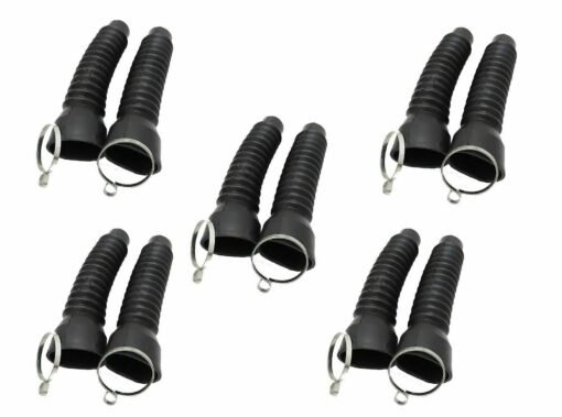5x LONG FORK GAITER DUST COVER WITH CLAMP PACK OF 5 ROYAL ENFIELD NEW BRAND
