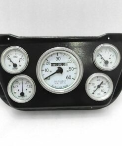 NEW WILLYS JEEP COMPLETE WHITE FACE SPEEDOMETER MOUNTING BLACK PLATE