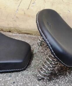 Royal Enfield Custom Made Harley Style Seat & Pillion With Front Spring Black