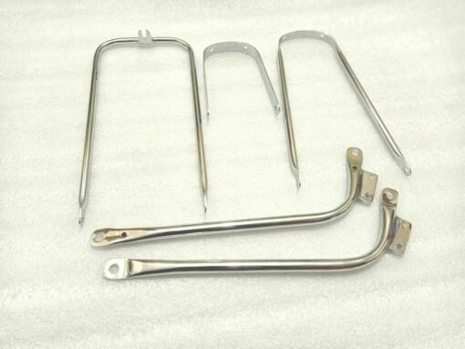 BSA A10 ROAD ROCKET CHROME FRONT AND REAR MUDGUARD STAYS KIT 1956 MODEL