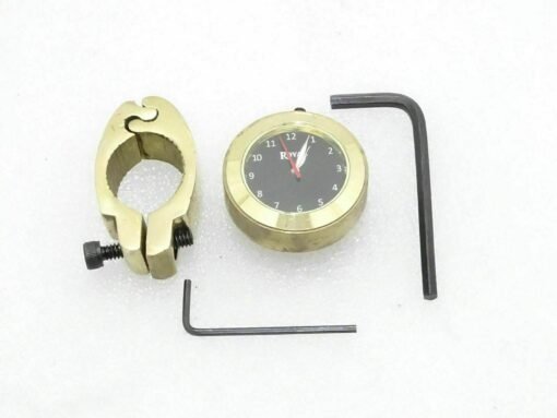 5x BLACK DIAL BRASS HANDLE WATCH WITH CLAMP ROYAL ENFIELD NEW BRAND