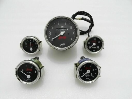 New Speedometer with Mechanical Temp Gauge Set Suitable for WILLYS JEEP#G528@COL