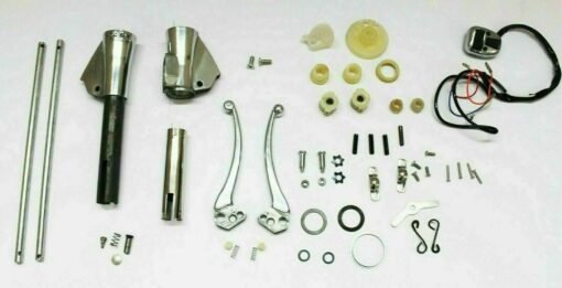 Complete Handle Headset Polished Control Kit (Indian Size) Lambretta GP/DL