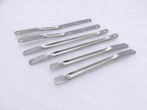 5x CHROMED FRONT MUDGUARD'S STAY KIT ROYAL ENFIELD 350CC NEW BRAND