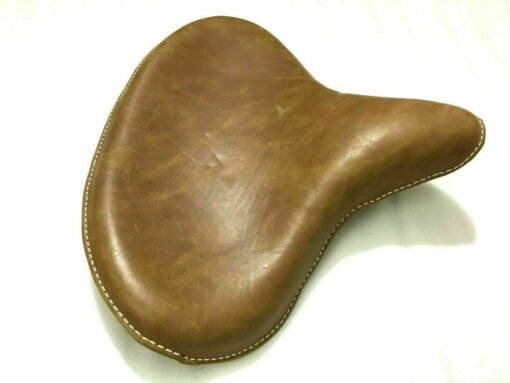 Genuine Leather HARLEY WLA WLC VL UL EL WL KNUCKLEHEAD SOLO SEAT FLATHEAD Brown