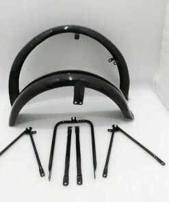 NEW MATCHLESS G3L AJS 16M MILITARY MODEL BLACK PAINTED MUDGUARD SET & STAYS