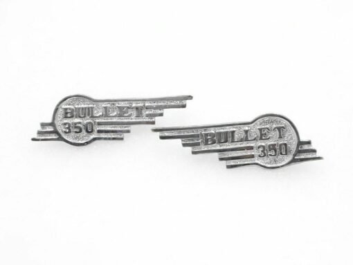 NEW BRASS CHROME TOOL BOX BADGES SUITABLE FOR ROYAL ENFIELD 350CC