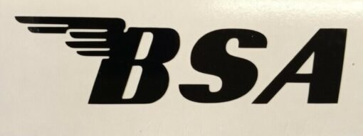 BSA sticker pair pannier sidecar tank panel vinyl cutout