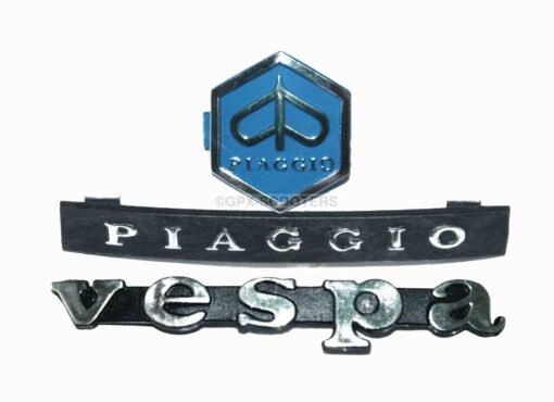 Vespa Piaggio Px Lml Legsheild Hexagon Horncast Decal Badge Monogram Logo