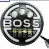 7" LED Boss Style Beam White+Amber Headlight 75W H4 Suitable for Royal Enfield