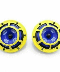 NEW REAL HELLA YELLOW PANTHER HORN SET 12V (PAIR)