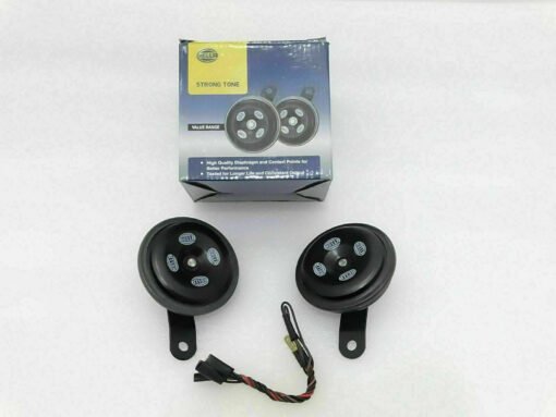 NEW HELLA STRONG TONE DUAL CAR BLACK HORN (PAIR) FOR CAR JEEP BIKE BOAT 12V