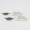 NEW FUEL TANK & TOOL BOX GOLDEN LOGO STICKER SUITABLE FOR ROYAL ENFIELD #RE209