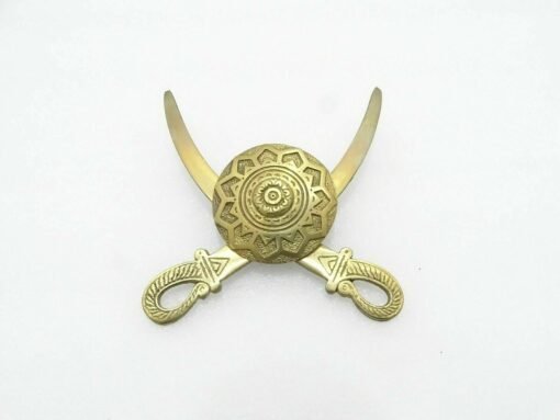 NEW REAR MUDGUARD BRASS SWORD BADGE SUITABLE FOR ROYAL ENFIELD