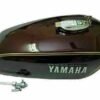 Petrol Fuel Gas Tank Maroon With Chrome LID Cap Fit For Yamaha RX100 RX125 @T