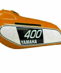 FIT FOR YAMAHA 250 DT / 400 DT Enduro Orange Painted Tank 1975 to 1977 + Cap @T