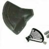 fit for Lycett Black Leather Front Solo Seat Complete Bsa C11G