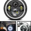 7in Headlight DRL+Full Ring Angel Eye Projector Suitable Light for Royal Enfield