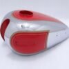 SUITABLE FOR ARIEL 350CC RED PAINTED CHROME PETROL TANK @T