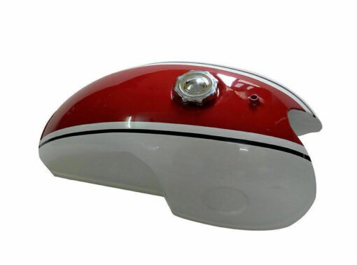 FIT FOR Benelli Mojave Cafe Racer 260 360 Petrol Fuel Tank White & Red Paint