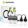 Autovea C6 36W/3800LM H4 Plug & Play Headlight Light LED Conversion Kit for Cars/Scooty/Bike (6000K) Pack of 2 Pcs, White