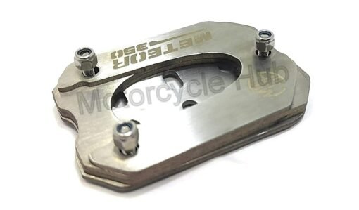Stainless Steel Side stand / Kickstand foot enlarger Royal Enfield Meteor 350cc