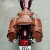New Pure Leather Front Rear Saddle Seat for Royal Enfield Classic Brown Color