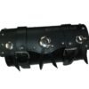 Front Fork Black Leather Tool Bag with Studs For Vintage Indian Chief Motorcycle