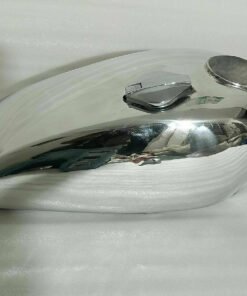 Fuel Petrol Gas Tank With Cap Steel Chrome for fit Yamaha SR 500
