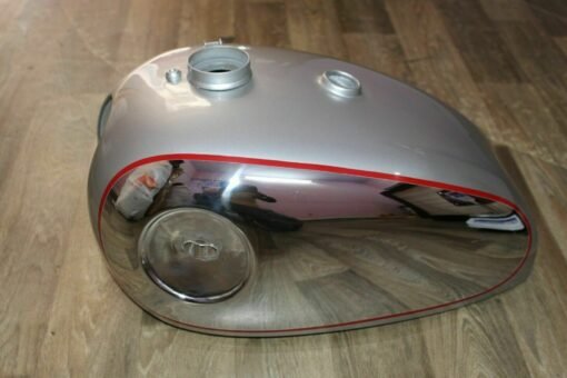 Fuel Petrol Gas Tank Silver & Chrome Painted fit for BSA Gold Star 4 Gallon