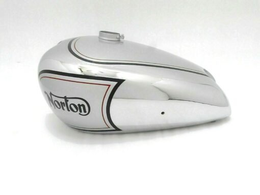 Fuel Petrol Gas Tank Silver & Chrome Painted Steel fit for Norton ES2