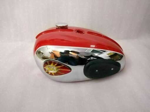 Fuel Tank+Cap+Badge+Knee Pad Red & Chromed Painted fit for BSA A65 Thunderbolt Lighting