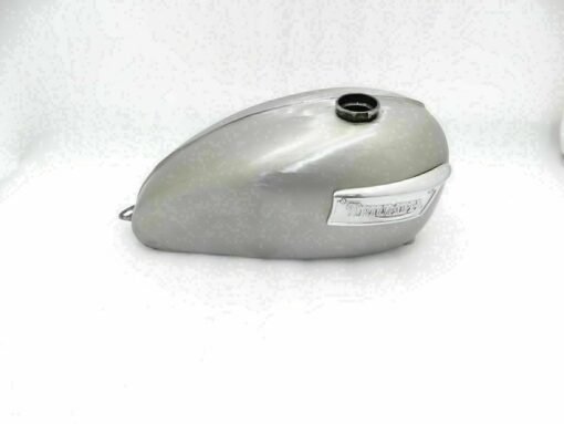 Fuel Petrol Tank With Badges Raw Steel fit for Triumph T120 (Replica)