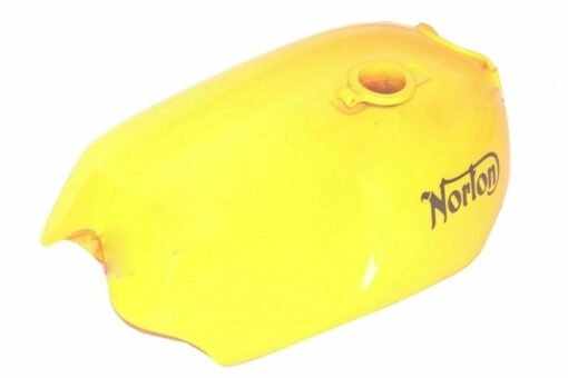 Fuel Petrol Gas Tank Steel Yellow Painted With Logo Norton Commando Roadster