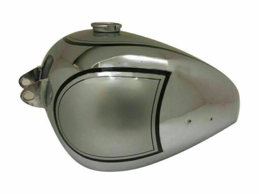 Fuel Petrol Gas Tank 1950's Chrome & Silver Painted BSA A7 Plunger Model
