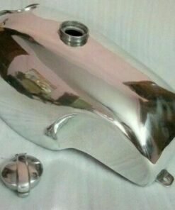 Fuel Petrol Gas Tank + Cap Alloy Polished fit for Yamaha SR 500 Manx Style