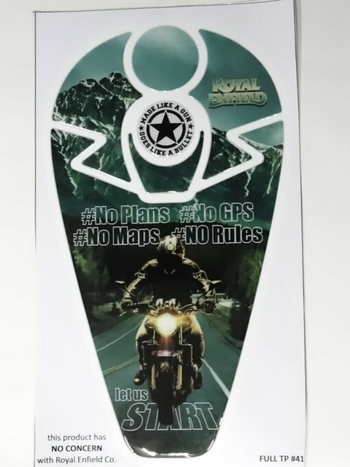 Waterproof Tank Decal Sticker for Royal Enfield Classic Electra EFI