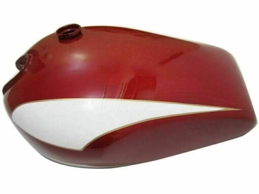 Fits For Triumph T160 Trident Cherry and Cream Painted Gas Petrol Fuel Tank ECs
