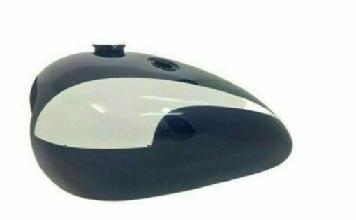 FITS TRIUMPH T140 BLUE AND WHITE PAINTED OIL IN FRAME GAS FUEL PETROL TANK NEW