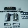 Fits For Yamaha RX100 Tank & Side Cover 3D Chrome Emblem Logo Monogram Kit New