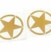New Tool Box / Fuel Tank Golden Star Decal set Fit For Royal Enfield BSA Norton