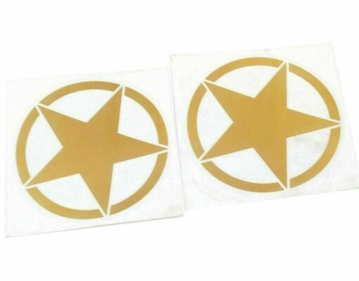 New Tool Box / Fuel Tank Golden Star Decal set Fit For Royal Enfield BSA Norton