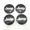 Wheel center cap emblem sticker logo wheel ornaments set of 4 Fits For Jeep
