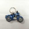 New Keychain Black & Blue Rubber Fits Royal Enfield