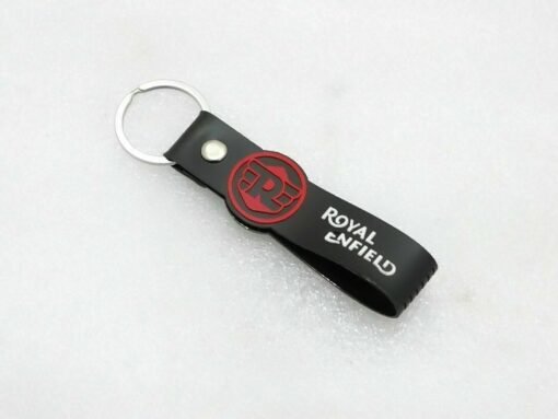 Fits For Royal Enfield Black Red Keychain New