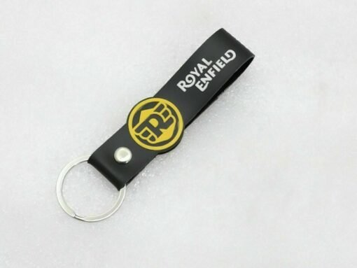 Fits For Royal Enfield Black Yellow Keychain New